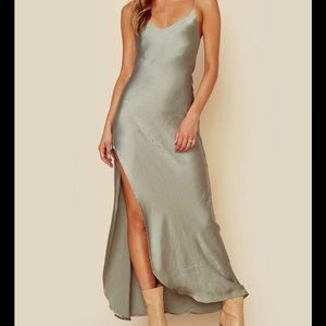 PINK planet blue slip dress